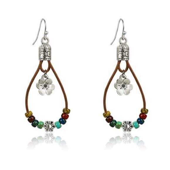 Jewelry - 3447 Boho Earrings ,Handmade Vintage Dangle Drop Earring,Western Country